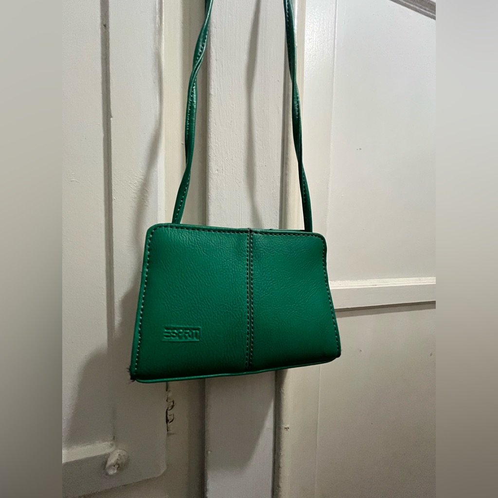 Vintage Esprit 1980s Kelly Green Mini Bag